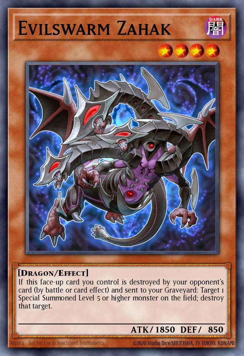 Evilswarm Zahak — Structure Deck: Rise of the True Dragons Yu-Gi-Oh! card by KAZUKI TAKAHASHI