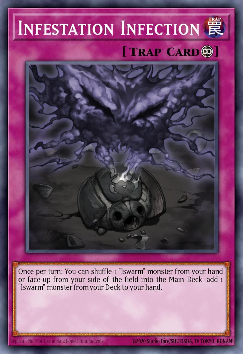 Infestation Infection — Hidden Arsenal 7: Knight of Stars Yu-Gi-Oh! card by KAZUKI TAKAHASHI