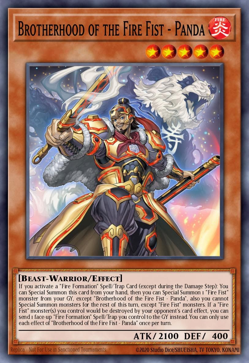 Brotherhood of the Fire Fist - Panda — Yu-Gi-Oh! card