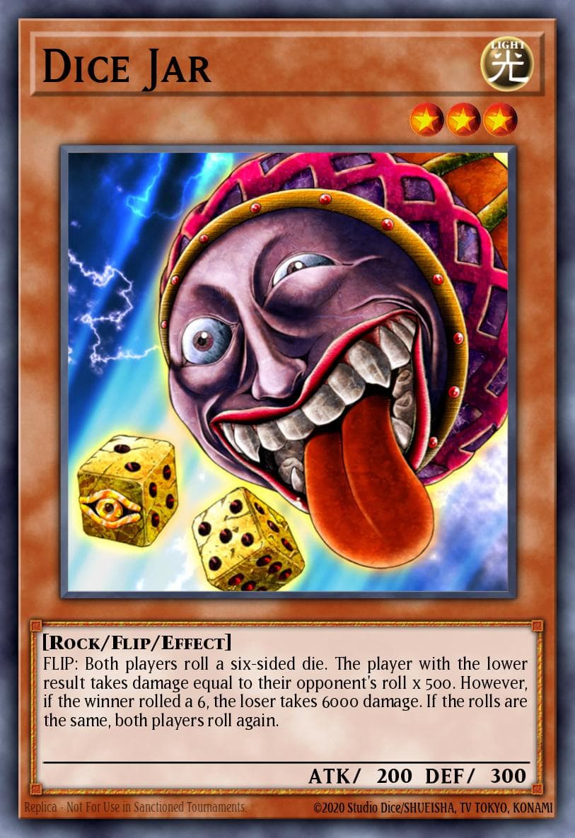 Dice Jar — Pharaonic Guardian Yu-Gi-Oh! card by KAZUKI TAKAHASHI