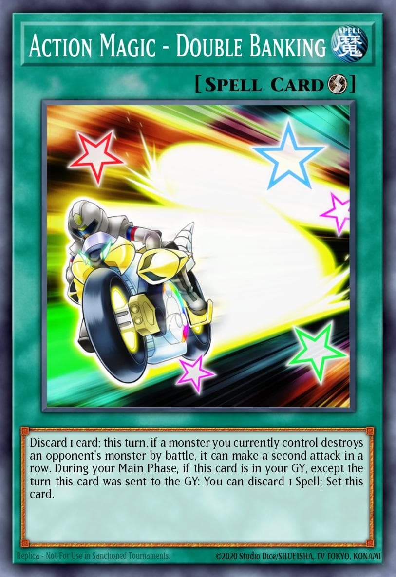 Action Magic - Double Banking — Chaos Impact Yu-Gi-Oh! card by KAZUKI TAKAHASHI