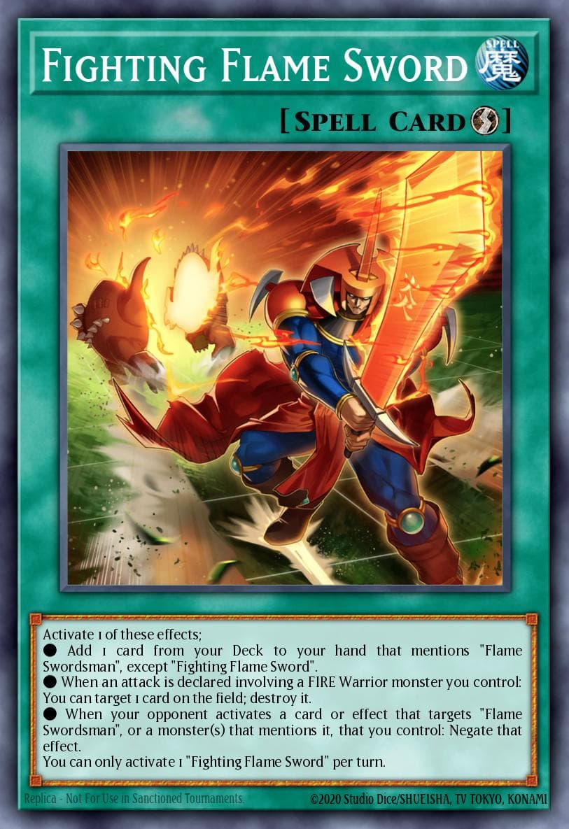 Fighting Flame Sword — Yu-Gi-Oh! card