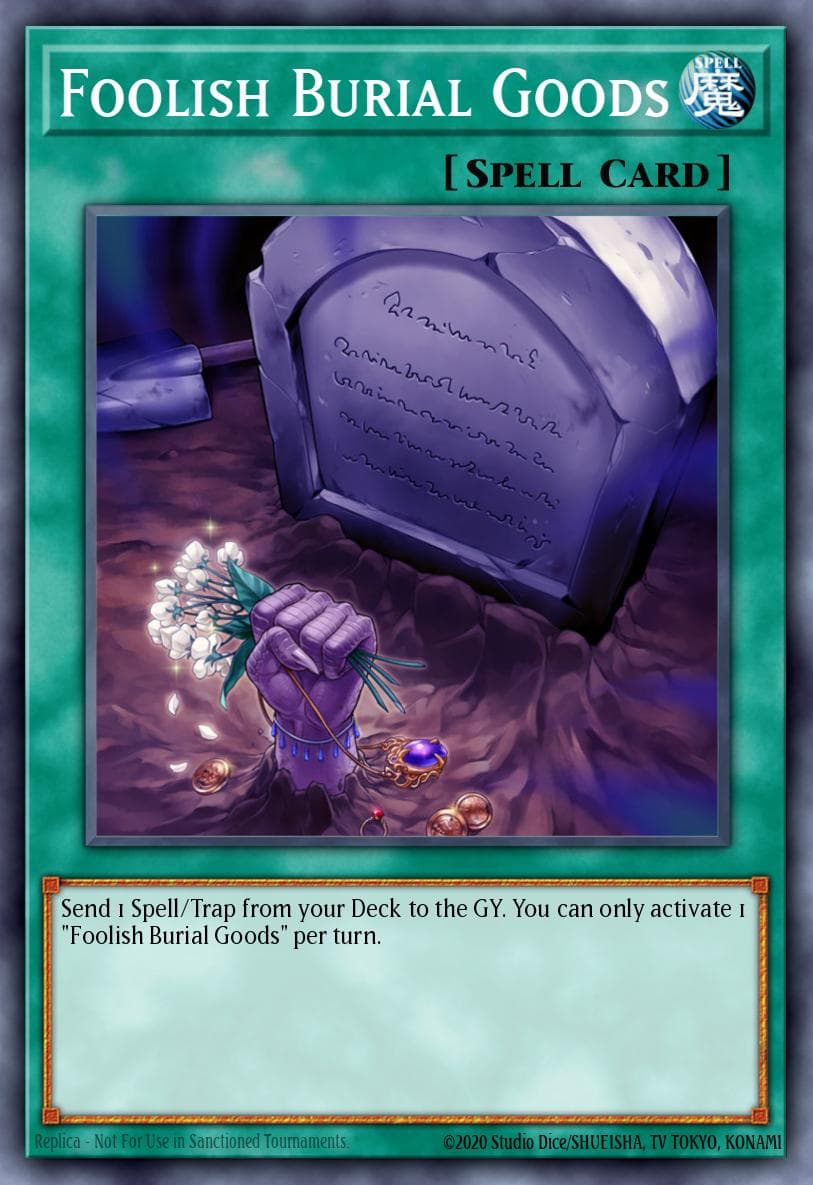 Foolish Burial Goods — Yu-Gi-Oh! card