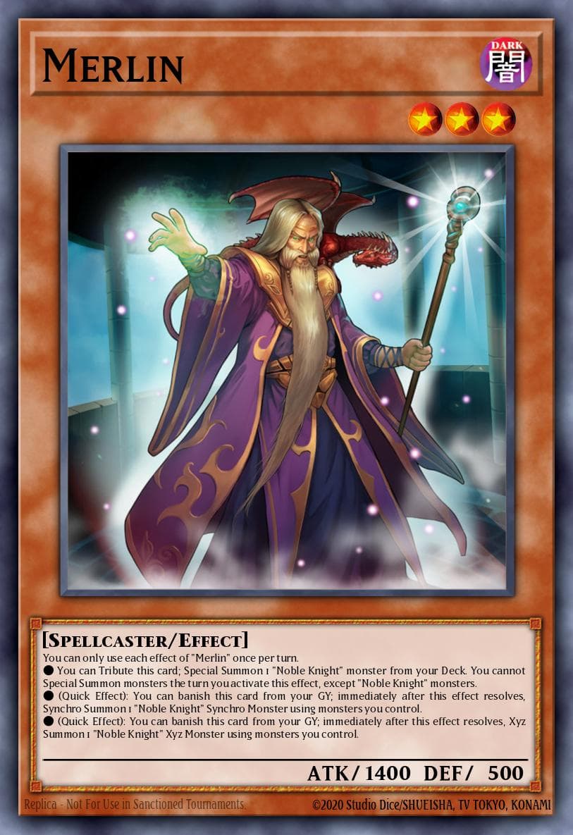 Merlin — Noble Knights of the Round Table Box Set Yu-Gi-Oh! card by KAZUKI TAKAHASHI