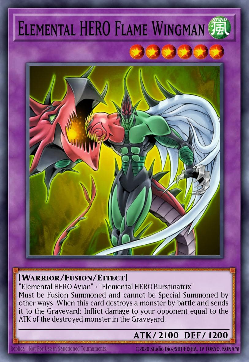 Elemental HERO Flame Wingman — Yu-Gi-Oh! card