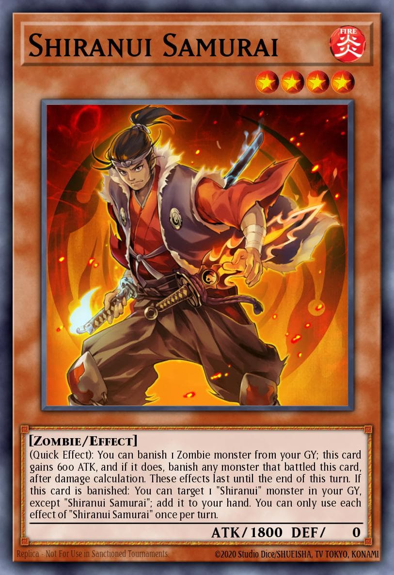 Shiranui Samurai — Hidden Summoners Yu-Gi-Oh! card by KAZUKI TAKAHASHI