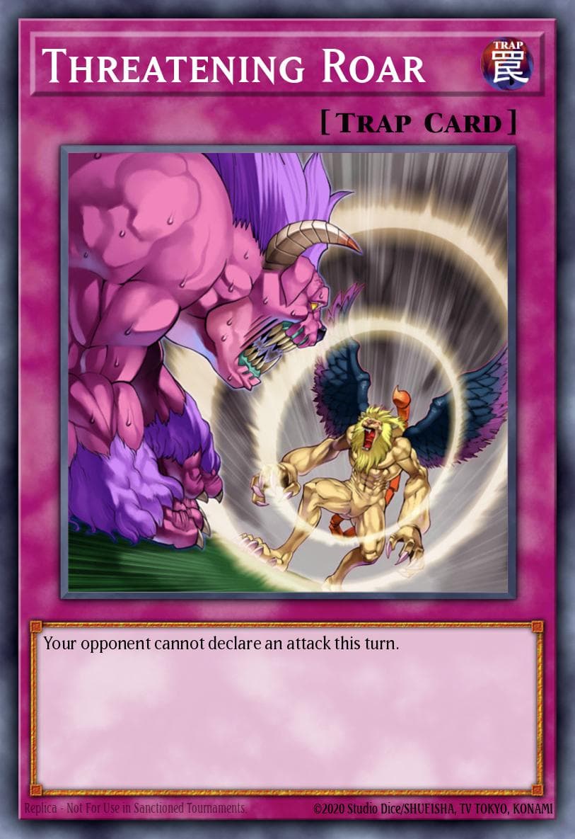 Threatening Roar — Demo Pack Yu-Gi-Oh! card by Kagemaru Himeno
