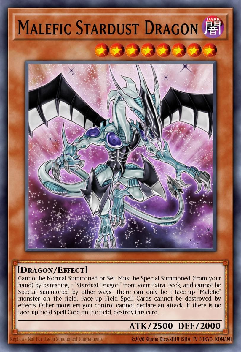 Malefic Stardust Dragon — Yu-Gi-Oh! card
