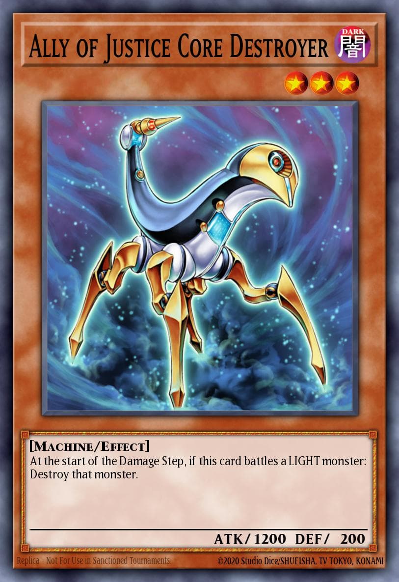 Ally of Justice Core Destroyer — Speed Duel: Tournament Pack 2 Yu-Gi-Oh! card by KAZUKI TAKAHASHI