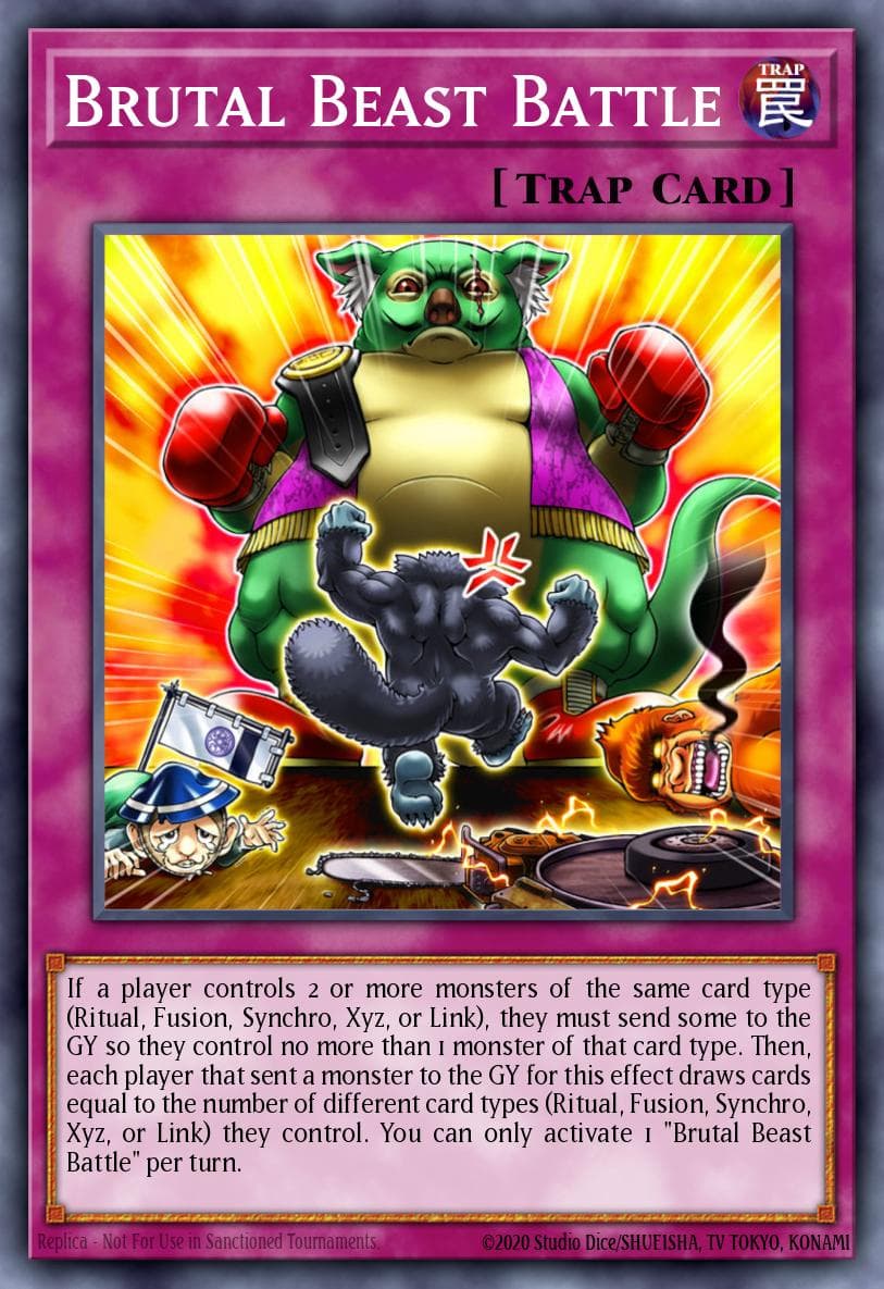 Brutal Beast Battle — Chaos Impact Yu-Gi-Oh! card by KAZUKI TAKAHASHI