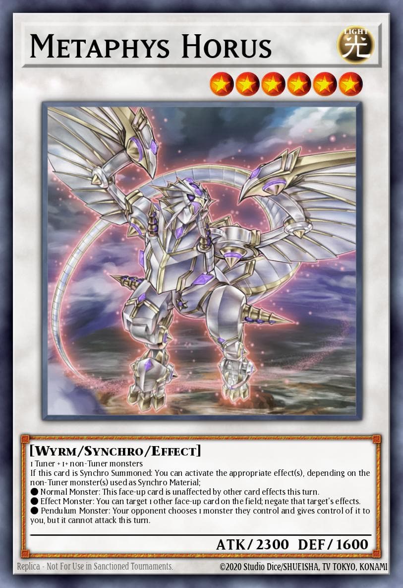 Metaphys Horus — Duel Devastator Yu-Gi-Oh! card by KAZUKI TAKAHASHI