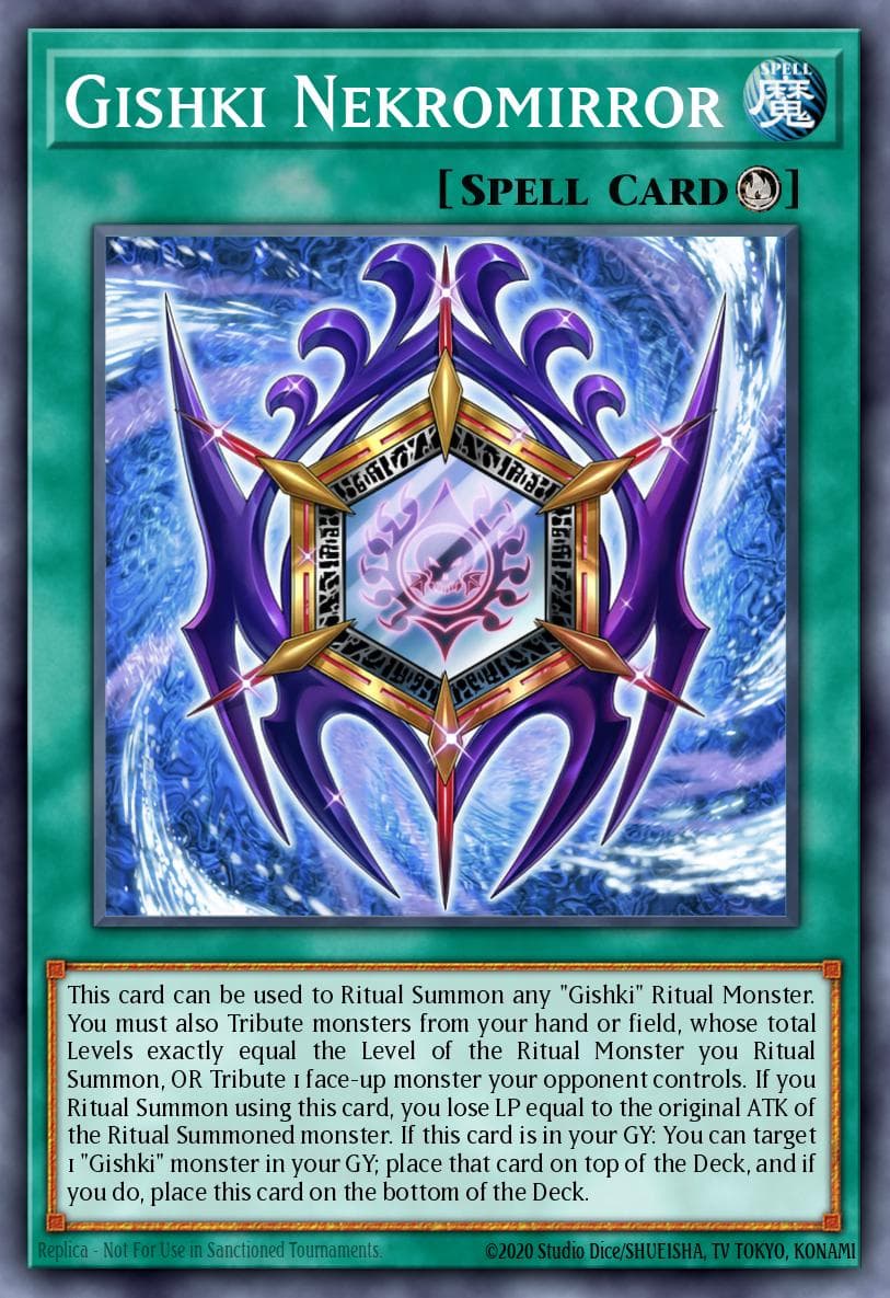 Gishki Nekromirror — Photon Hypernova Yu-Gi-Oh! card by Studio Dice/SHUEISHA, TV TOKYO, KONAMI
