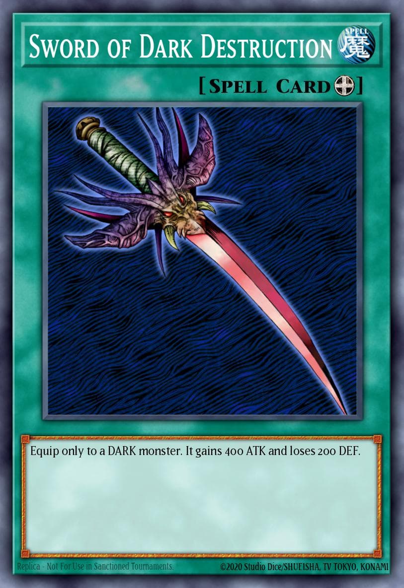 Sword of Dark Destruction — Speed Duel: Attack from the Deep Yu-Gi-Oh! card by KAZUKI TAKAHASHI