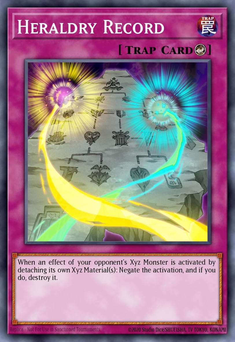 Heraldry Record — Number Hunters Yu-Gi-Oh! card by KAZUKI TAKAHASHI