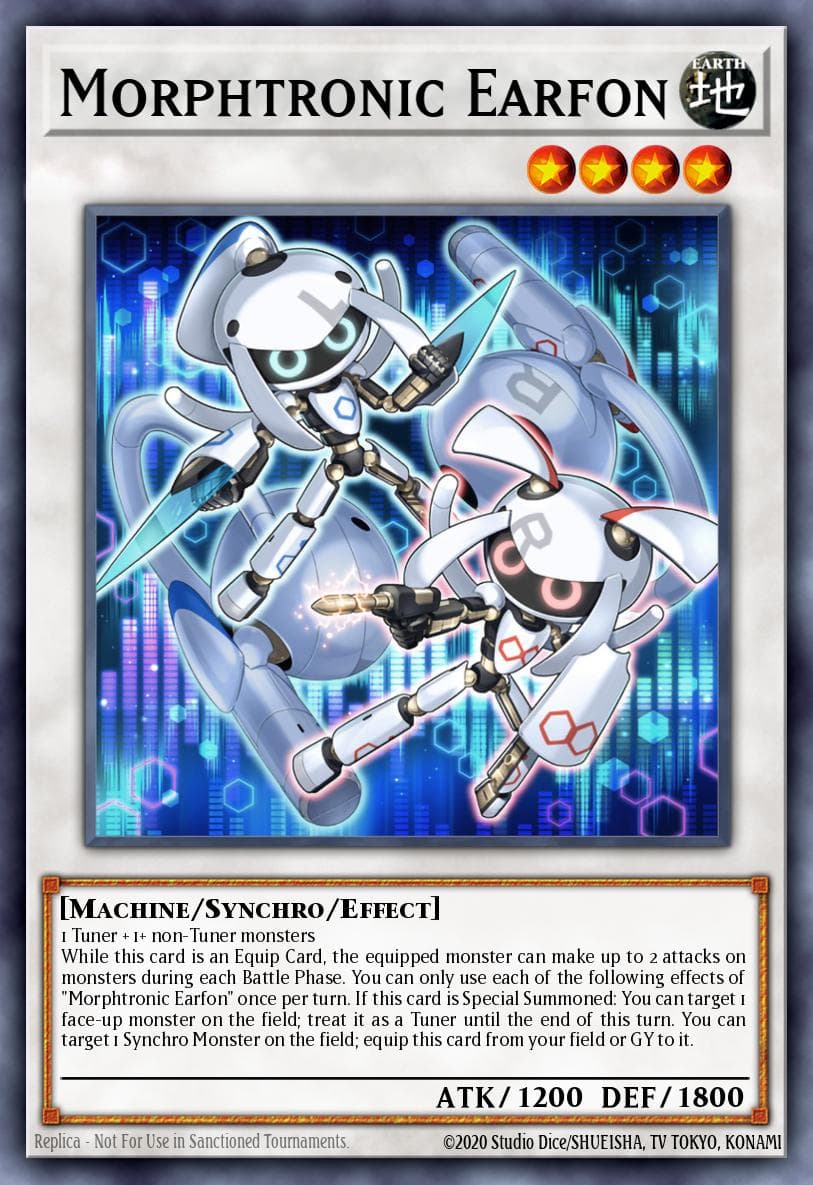 Morphtronic Earfon — OTS Tournament Pack 20 Yu-Gi-Oh! card by Studio Dice/SHUEISHA, TV TOKYO, KONAMI