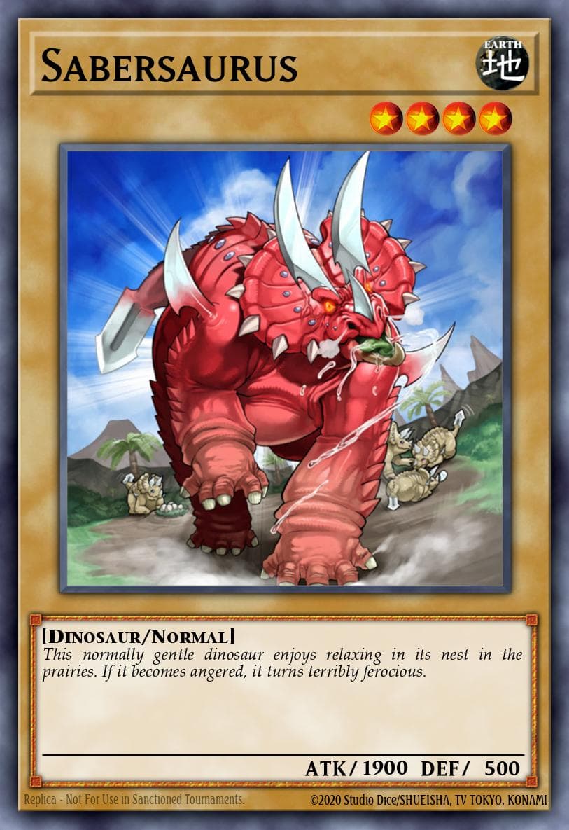 Sabersaurus — Yu-Gi-Oh! card
