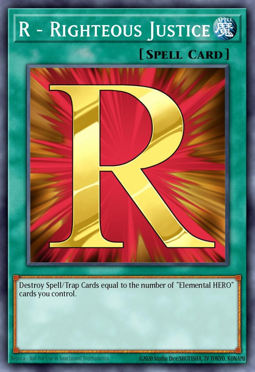 R - Righteous Justice — Ra Yellow Mega Pack