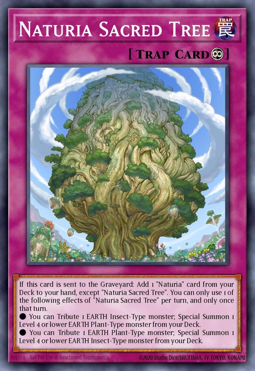 Naturia Sacred Tree — Structure Deck: Beware of Traptrix Yu-Gi-Oh! card by Studio Dice