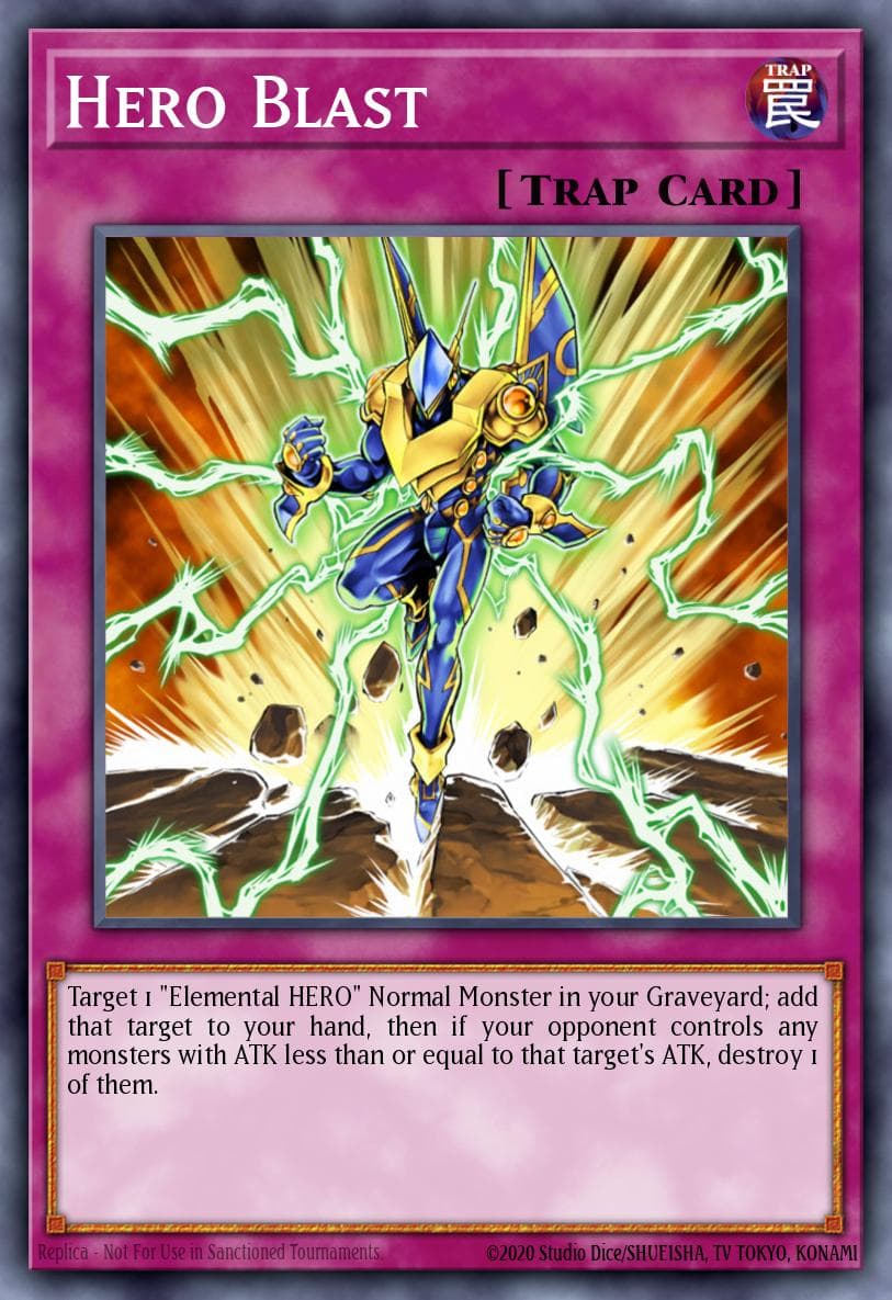 Hero Blast — Ra Yellow Mega Pack Yu-Gi-Oh! card by TAKAYUKI NAKANO