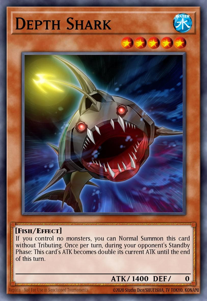 Depth Shark — Duelist Saga Yu-Gi-Oh! card by KAZUKI TAKAHASHI