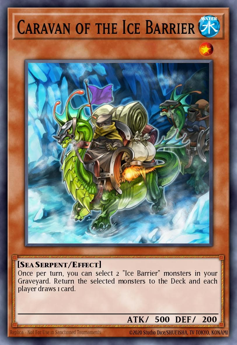 Caravan of the Ice Barrier — Hidden Arsenal 3 Yu-Gi-Oh! card by KAZUKI TAKAHASHI