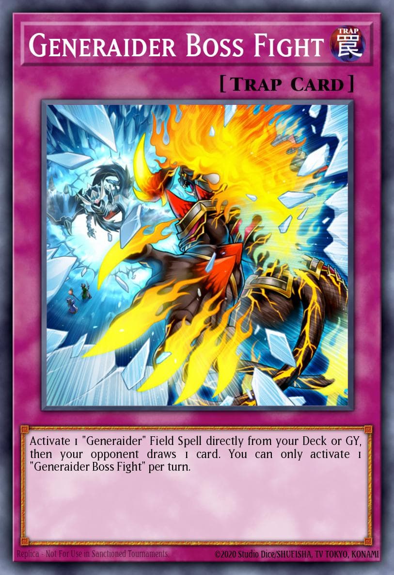 Generaider Boss Fight — Mystic Fighters Yu-Gi-Oh! card by KAZUKI TAKAHASHI