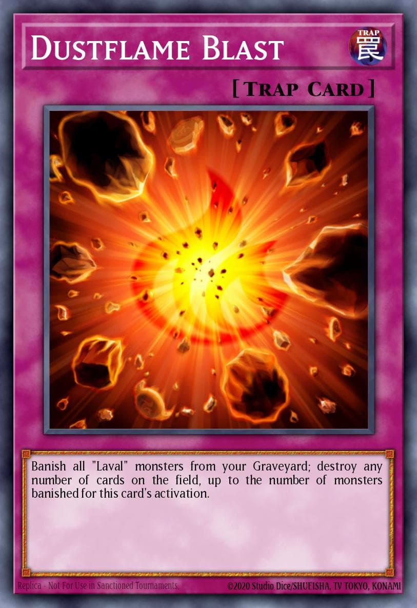 Dustflame Blast — Hidden Arsenal 6: Omega Xyz Yu-Gi-Oh! card by KAZUKI TAKAHASHI