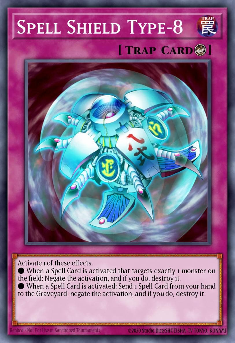 Spell Shield Type-8 — Structure Deck: Spellcaster's Judgment Yu-Gi-Oh! card by KAZUKI TAKAHASHI