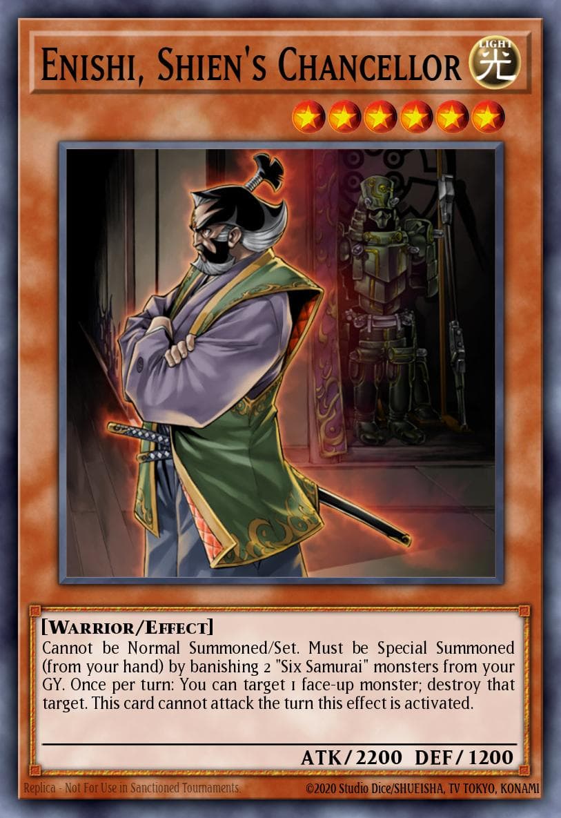 Enishi, Shien's Chancellor — OTS Tournament Pack 6 Yu-Gi-Oh! card by KAZUKI TAKAHASHI