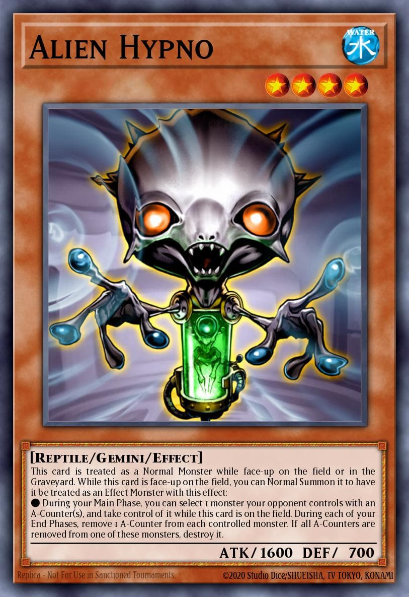 Alien Hypno — Gladiator's Assault Yu-Gi-Oh! card by KAZUKI TAKAHASHI