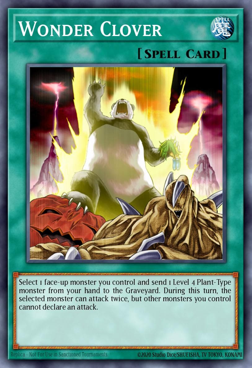 Wonder Clover — Raging Battle Yu-Gi-Oh! card by T. Edishan