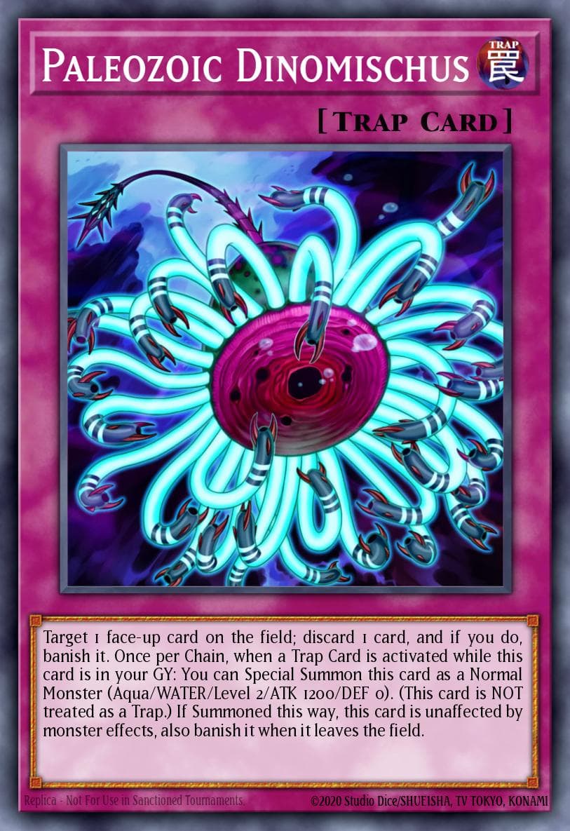 Paleozoic Dinomischus — Yu-Gi-Oh! card