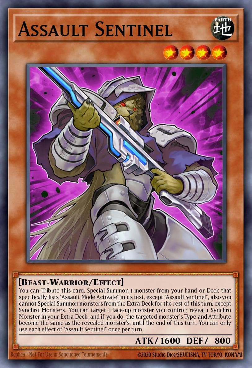 Assault Sentinel — Dark Neostorm Yu-Gi-Oh! card by KAZUKI TAKAHASHI