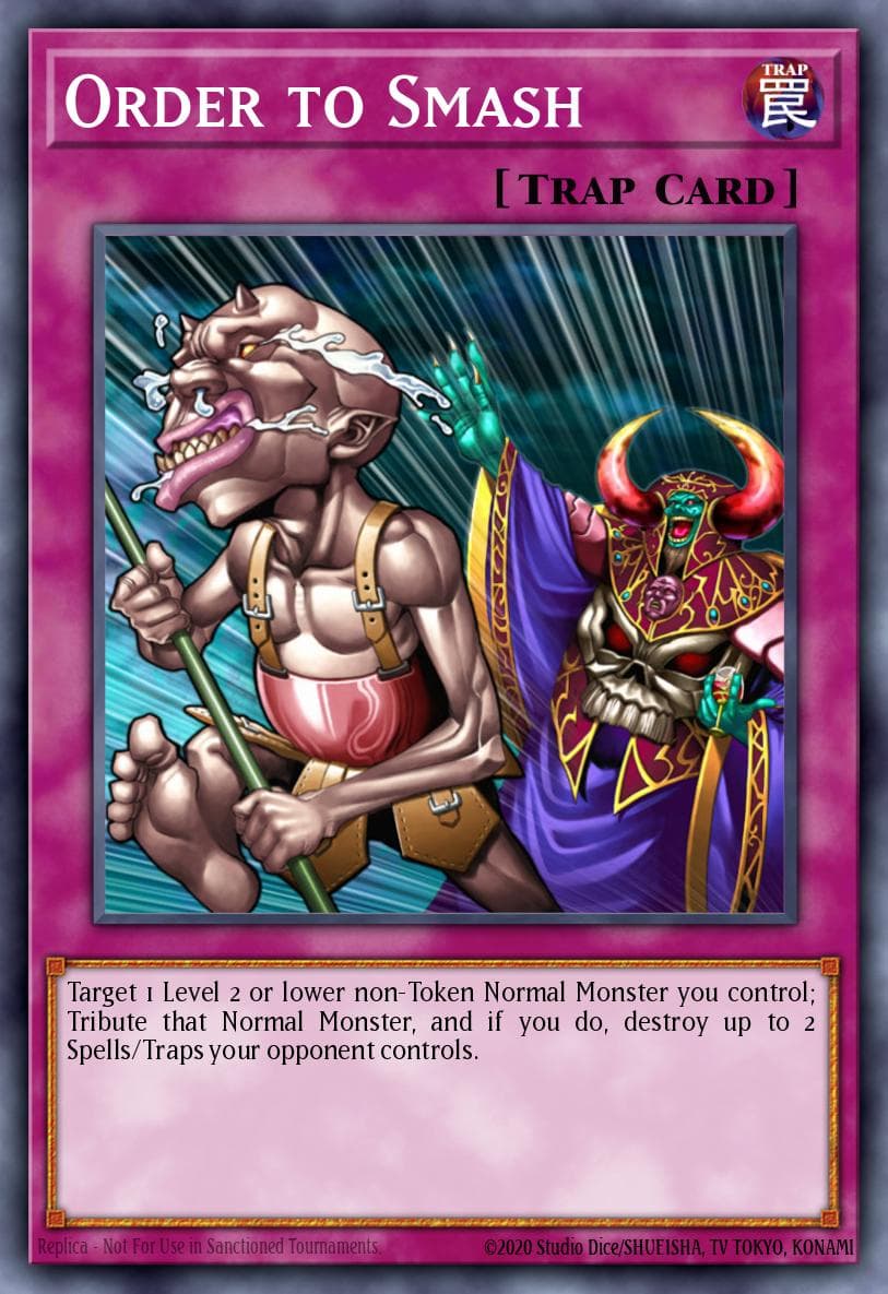 Order to Smash — Speed Duel Decks: Ultimate Predators Yu-Gi-Oh! card by KAZUKI TAKAHASHI