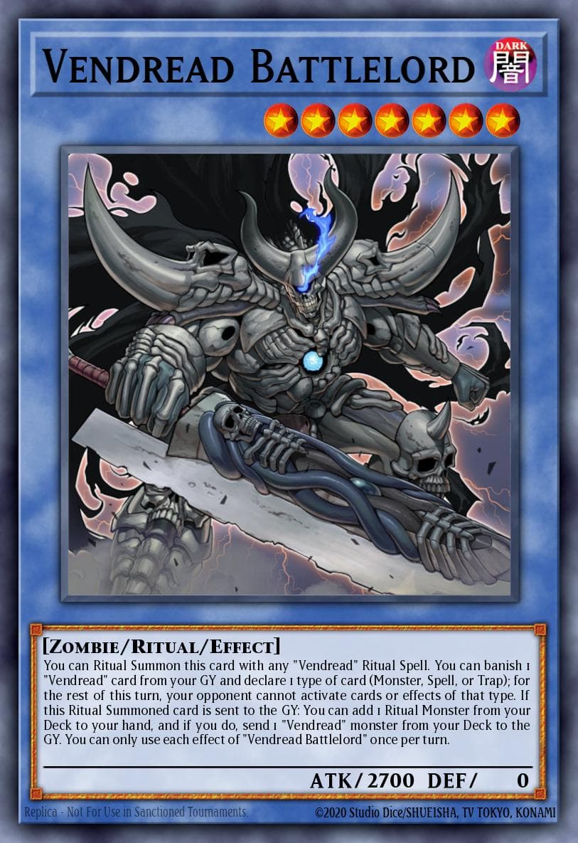 Vendread Battlelord — Extreme Force Yu-Gi-Oh! card by KAZUKI TAKAHASHI