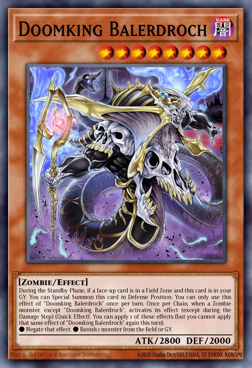 Doomking Balerdroch — Structure Deck: Zombie Horde Yu-Gi-Oh! card by KAZUKI TAKAHASHI