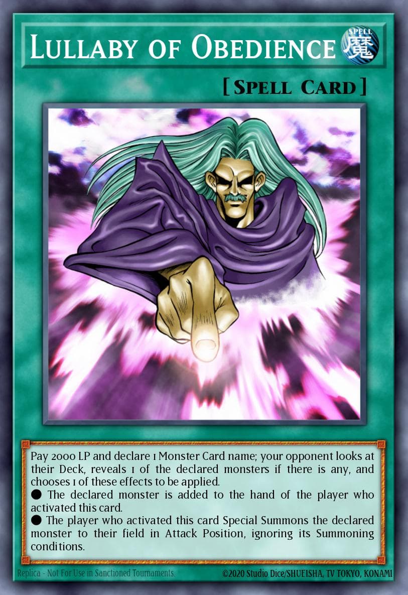 Lullaby of Obedience — Yu-Gi-Oh! card