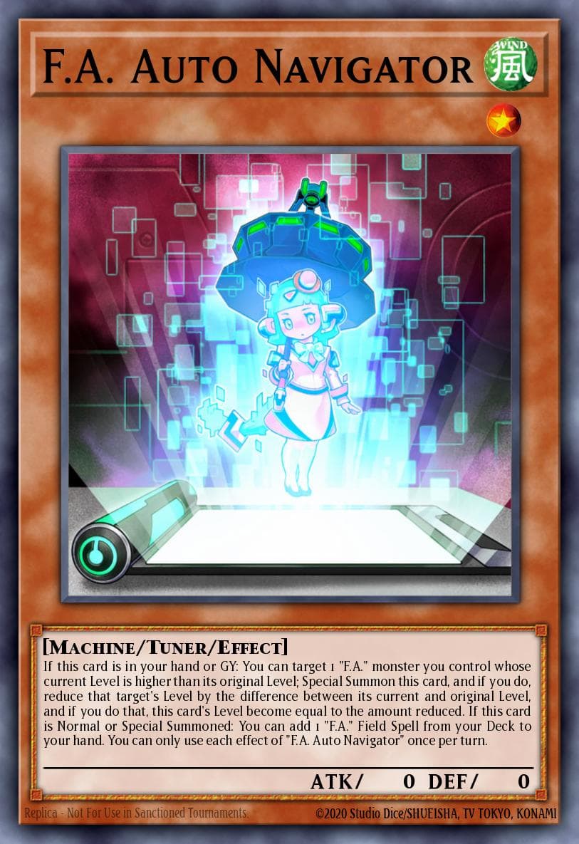 F.A. Auto Navigator — Extreme Force Yu-Gi-Oh! card by KAZUKI TAKAHASHI