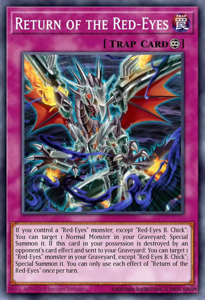 Return of the Red-Eyes — Crossed Souls: Advanced Edition Yu-Gi-Oh! card by KAZUKI TAKAHASHI