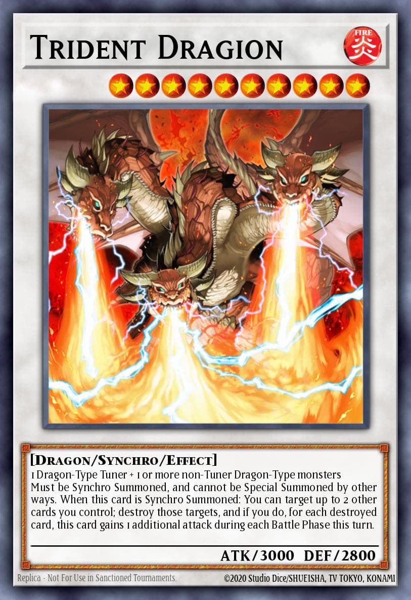 Trident Dragion — Raging Battle Yu-Gi-Oh! card by KAZUKI TAKAHASHI
