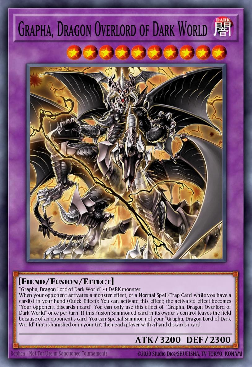 Grapha, Dragon Overlord of Dark World — Structure Deck: Dark World Yu-Gi-Oh! card by SEIKEN SHIKAKU
