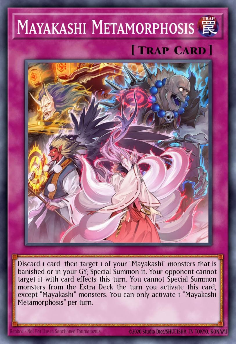 Mayakashi Metamorphosis — Hidden Summoners Yu-Gi-Oh! card by KAZUKI TAKAHASHI