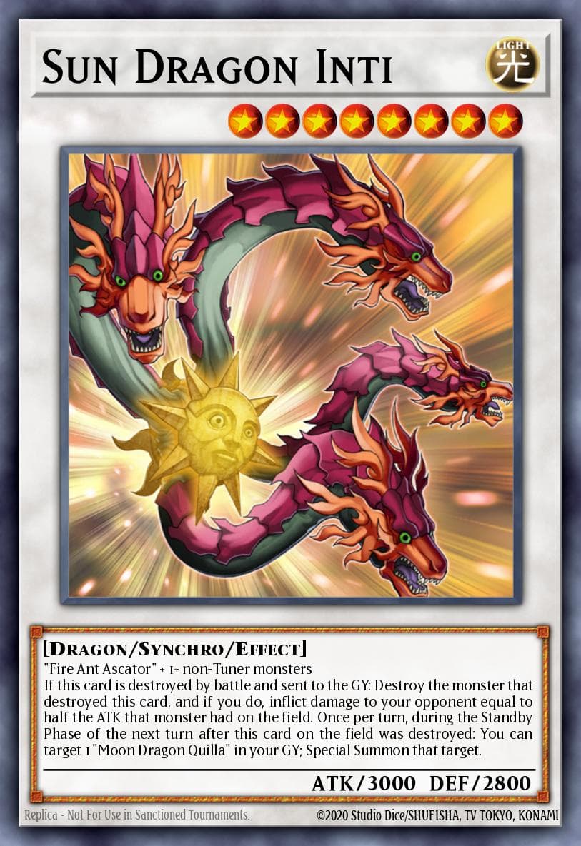 Sun Dragon Inti — Yu-Gi-Oh! card