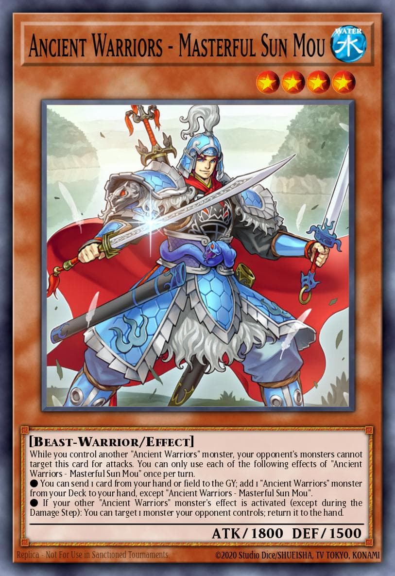 Ancient Warriors - Masterful Sun Mou — Yu-Gi-Oh! card