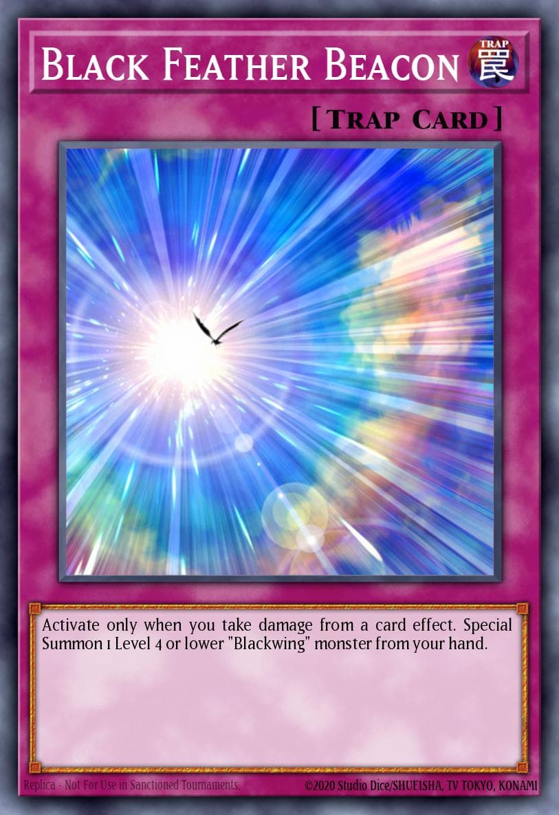 Black Feather Beacon — Duelist Pack 11: Crow Yu-Gi-Oh! card by KAZUKI TAKAHASHI
