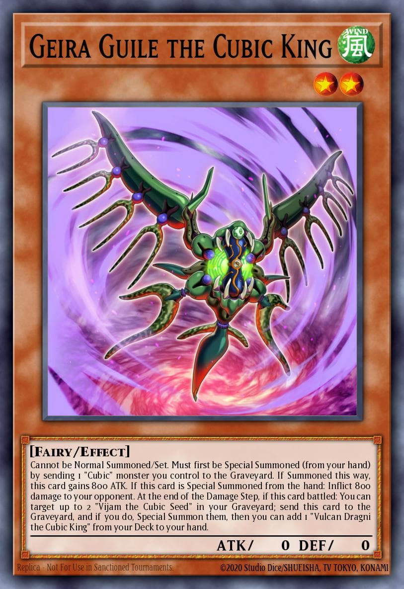 Geira Guile the Cubic King — The Dark Side of Dimensions Movie Pack: Secret Edition Yu-Gi-Oh! card by KAZUKI TAKAHASHI