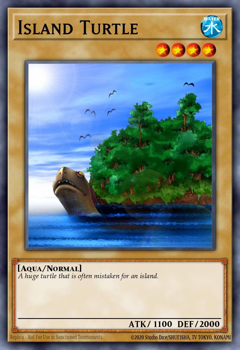 Island Turtle — Pharaoh's Servant Yu-Gi-Oh! card by KAZUKI TAKAHASHI