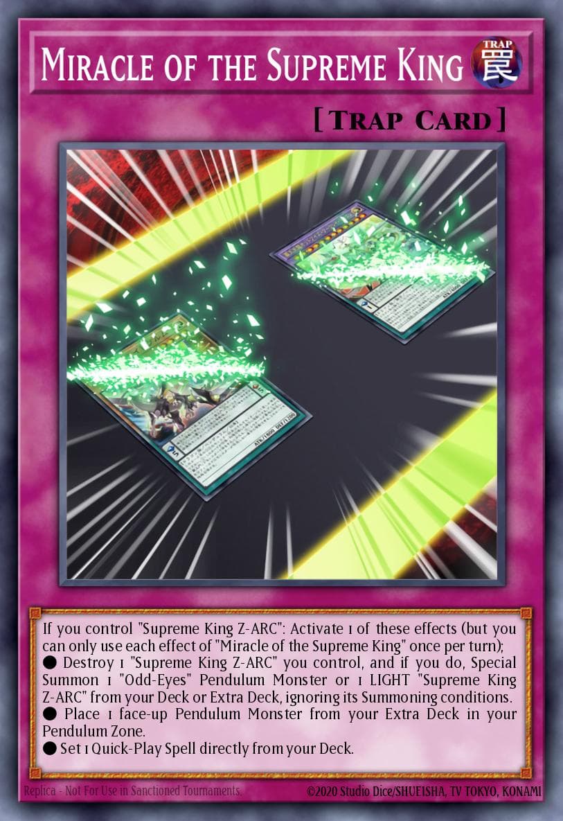 Miracle of the Supreme King — Age of Overlord Yu-Gi-Oh! card by AGB-FN008
