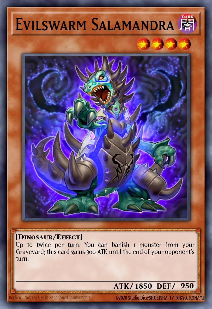 Evilswarm Salamandra — Duel Terminal 7 Yu-Gi-Oh! card by Aha