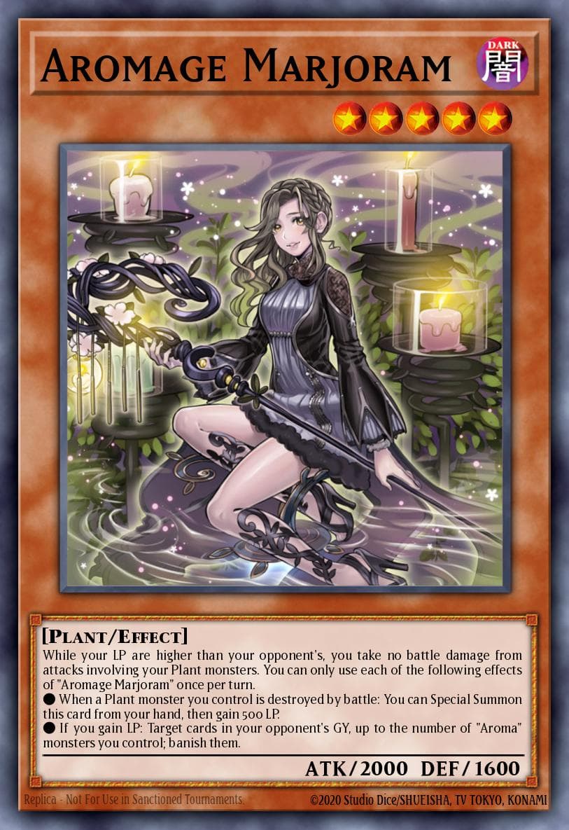 Aromage Marjoram — Chaos Impact Yu-Gi-Oh! card by KAZUKI TAKAHASHI